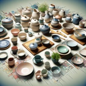 Porównanie różnych rodzajów ceramiki kuchennej: glina, porcelana, fajans.